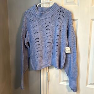 New w/ tags ladies Free People vintage blue sweater size small
